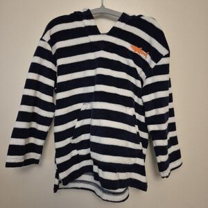 4T - Hatley Navy and White Striped Kids Hoodie